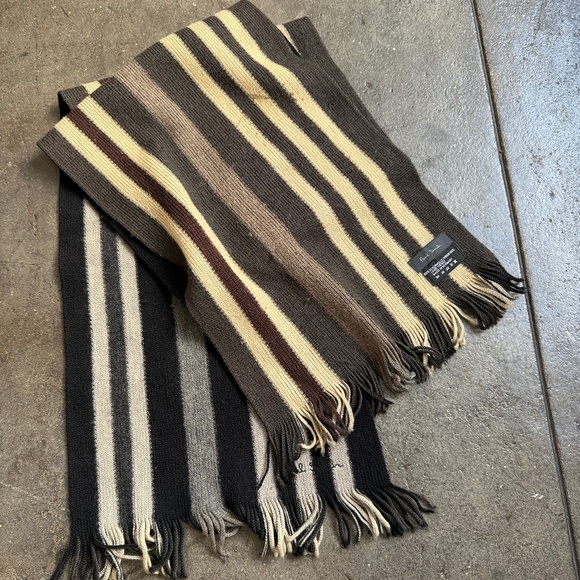 Paul Smith Double Sided Long Wool Scarf - Picture 1 of 9